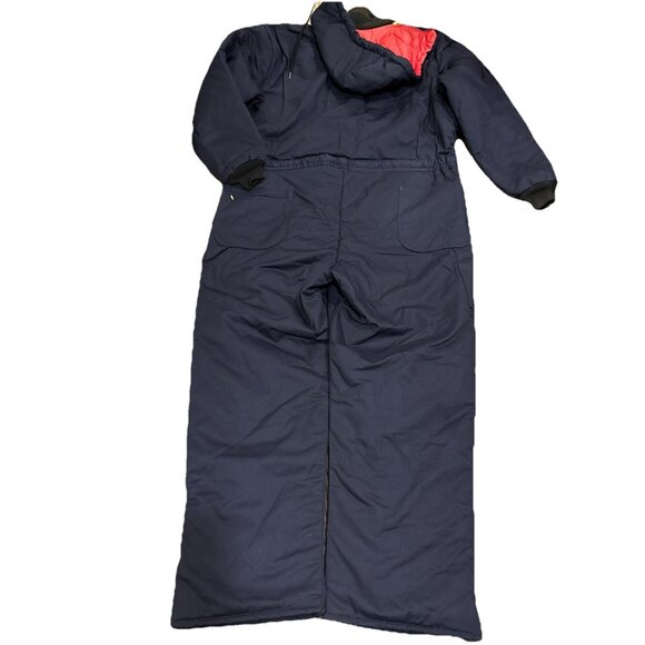 WearGuard Insulated Navy Blue Mens Regular XL Hooded Pocket Work Overall USA - Picture 2 of 3